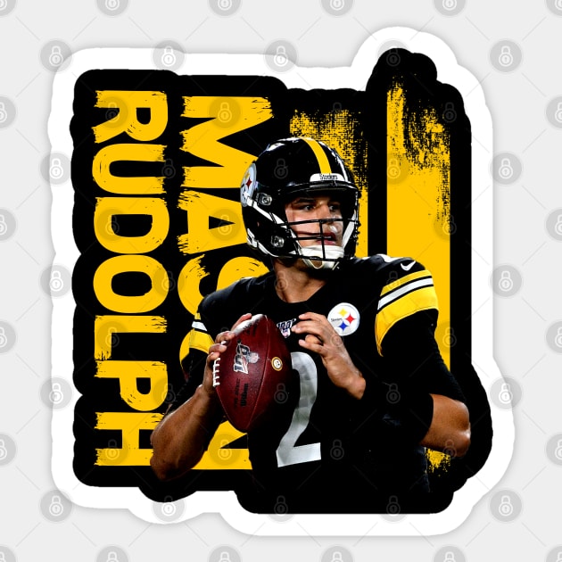 mason rudolph football player Sticker by McKenna Guitar Sales